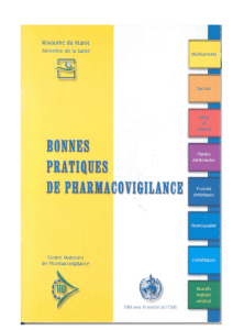 les bonnes pratiques de pharmacovigilance