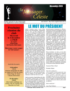 le mot du président