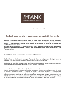 BforBank lance son site et sa campagne de publicité pluri