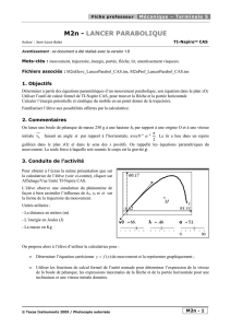 M2n - LANCER PARABOLIQUE - TI Education