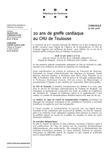 20 ans de greffe cardiaque au CHU de Toulouse