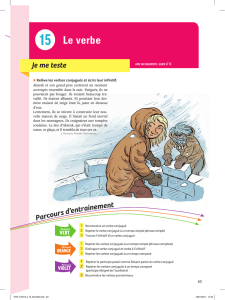 Le verbe - Editions Hatier