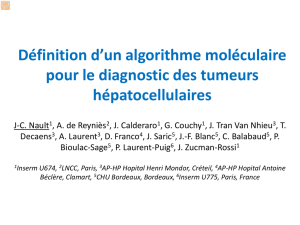 Définition d`un algorithme moléculaire pour le diagnostic des