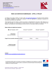 Formulaire service numérique