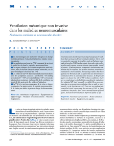 Ventilation mécanique non invasive dans les maladies