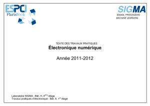 Électronique numérique Année 2011-2012