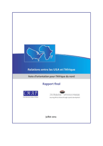 Suite - CMAP : Centre Mauritanien d`Analyse de Politiques