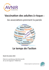 Vaccination des adultes à risque