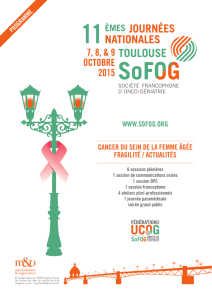 cancer du sein de la femme âgée fragilité / actualités www.sofog.org