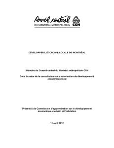 2012-04 Mémoire Développer l`économie locale de - CCMM-CSN