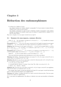 Réduction des endomorphismes