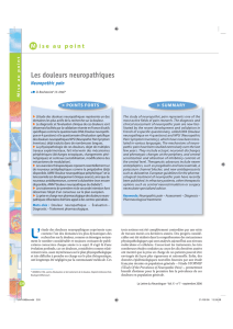 Les douleurs neuropathiques - Neuropathic pain