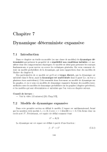 Chapitre 7 Dynamique déterministe expansive