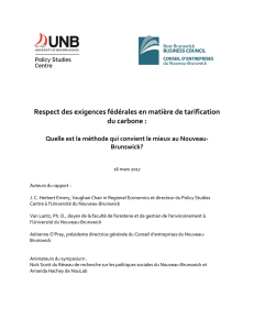 Respect des exigences fédérales en matière de tarification du carbone