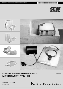 Notice d`exploitation Module d`alimentation mobile MOVITRANS