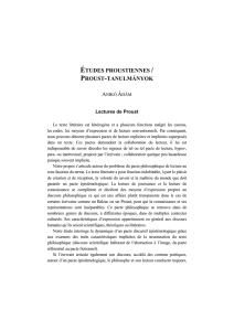 études proustiennes / proust-tanulmányok