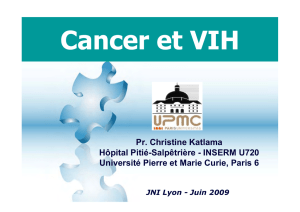 Cancer et VIH : épidémiologie des cancers viro-induits