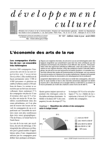 L`économie des arts de la rue - Ministère de la Culture et de la