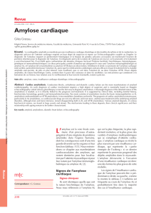 Amylose cardiaque - John Libbey Eurotext