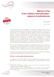 27042017 - Marine Le Pen et les relations internationales