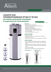 chauffe-eau thermodynamique bt180 et bt280