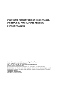 L`économie résidentielle en IdF_l`exemple du PNR du Véxin français