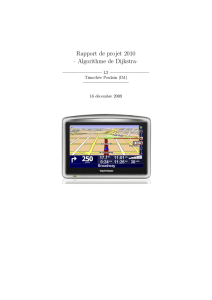 Rapport de projet 2010 - Algorithme de Dijkstra