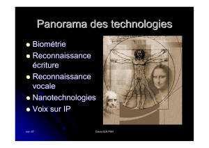 Panorama des technologies
