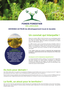 Un constat qui interpelle ! - Fonds Forestier en Limousin