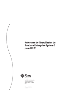 Référence de l`installation de Sun Java Enterprise System 5 pour