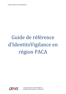 Guide de référence d`IdentitoVigilance en région PACA