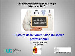 Commission du secret professionnel