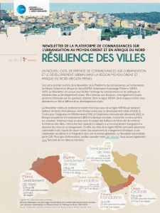 UKP Newsletter _City Resilience_French