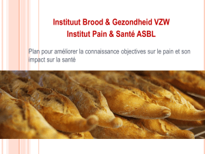 Plan pour améliorer la connaissance objectives sur le pain et