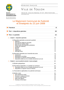 Règlement Communal de Publicité et Enseignes