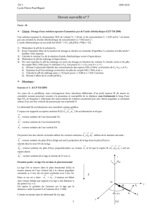 Devoir surveillé n° 7 - Sciences physiques TSI-1 Pierre