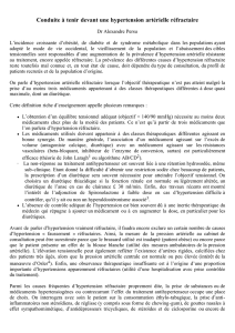 Conduite à tenir devant une HTA réfractaire