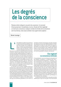 Les degrés de la conscience Les degrés de la conscience