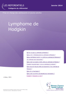 Lymphome de Hodgkin - Réseau Espace Santé Cancer Rhône