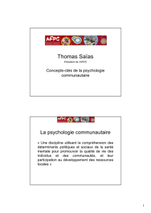 Thomas Saïas - Psychologie communautaire
