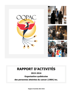 rapport d`activités