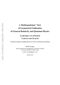 A Mathematicians` View of Geometrical Unification of General
