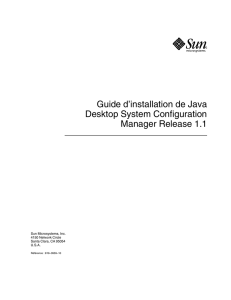 Guide d`installation de Java Desktop System Configuration Manager