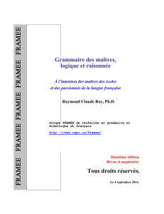 Ouvrir la grammaire des maîtres en cliquant ici