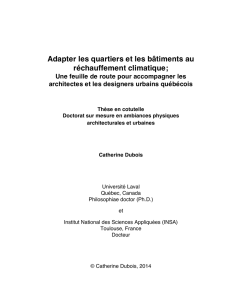 Adapter les quartiers et les bâtiments au réchauffement climatique