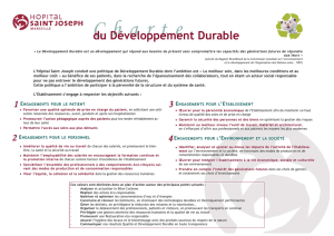 Charte du Développement Durable