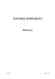 Systèmes temps réels 1 SYSTEMES TEMPS REELS (annexes