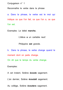 Conjugaison n° 1 - Le Cartable Fantastique