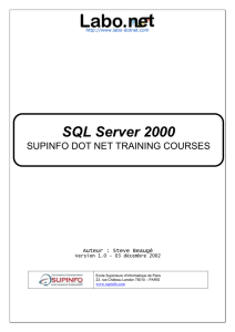 1. Qu`est ce que SQL Server