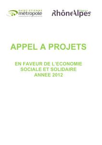 règlement de l`appel à projets